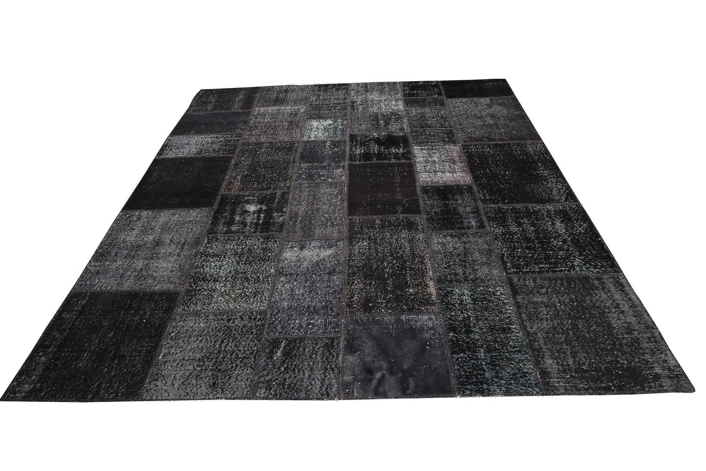 Turkish Modern Patchwork Handmade Wool Area Rug
