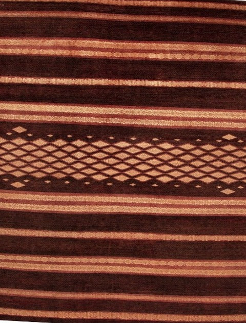Indian Modern Wool And  Silk Navajo Rug featured #7584774652074 