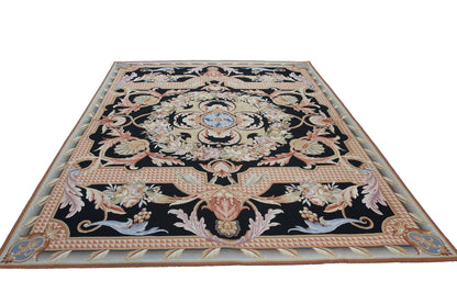 Chinese with French Design Needlepoint Rug.-id5
