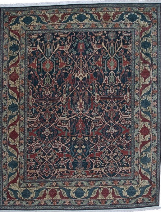Traditional Handmade Wool Area Rug with A floral Pattern product image #27555850420394
