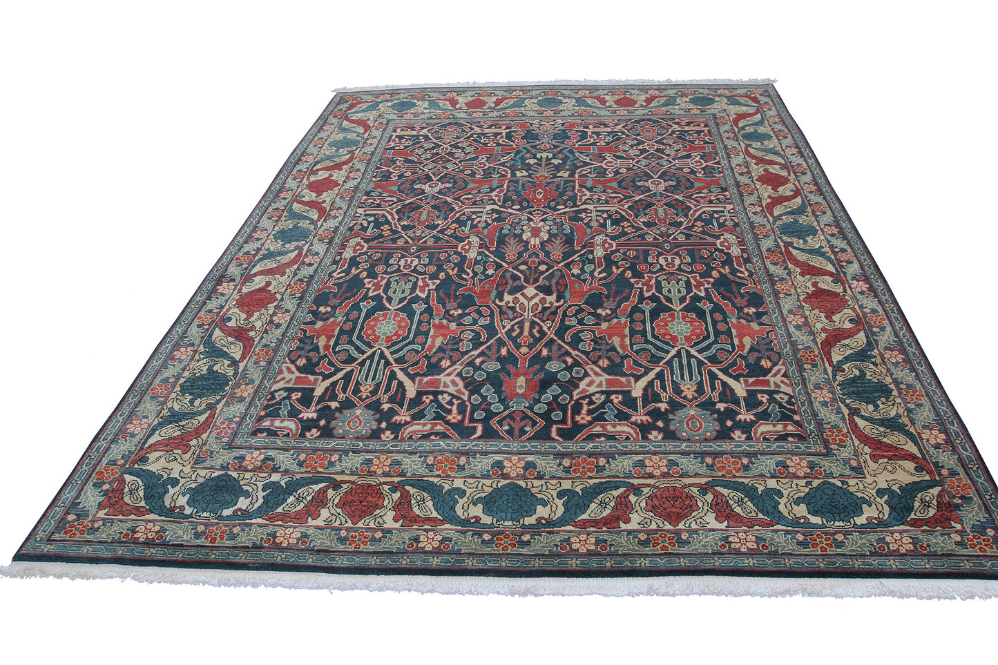 Traditional Handmade Wool Area Rug with A floral Pattern product image #27555850551466