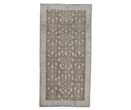 Turkish Handmade With a classic Design Wool Runner Rug featured #7584861814954 