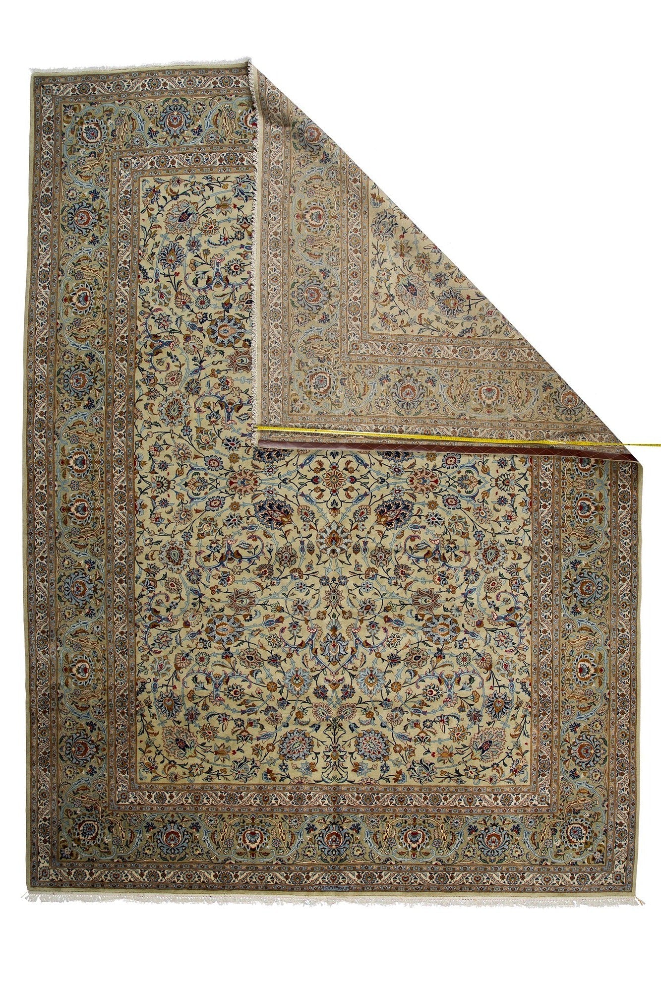 Traditional Persian Kashan Handmade Wool And Silk Carpet product image #27555321184426