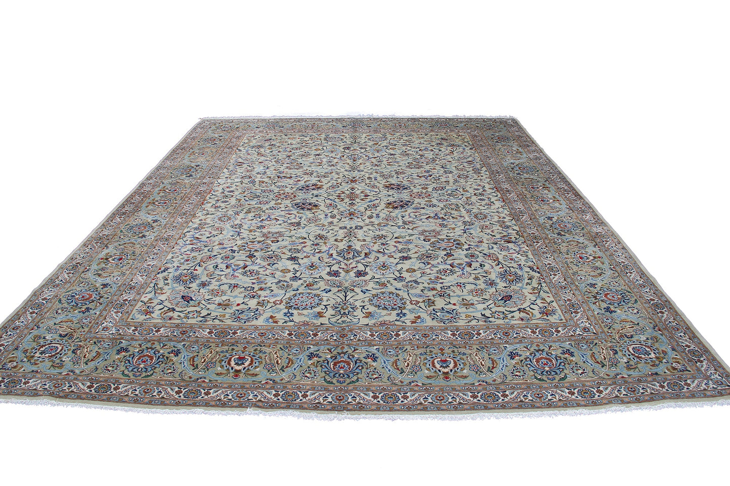 Traditional Persian Kashan Handmade Wool And Silk Carpet product image #27555321249962