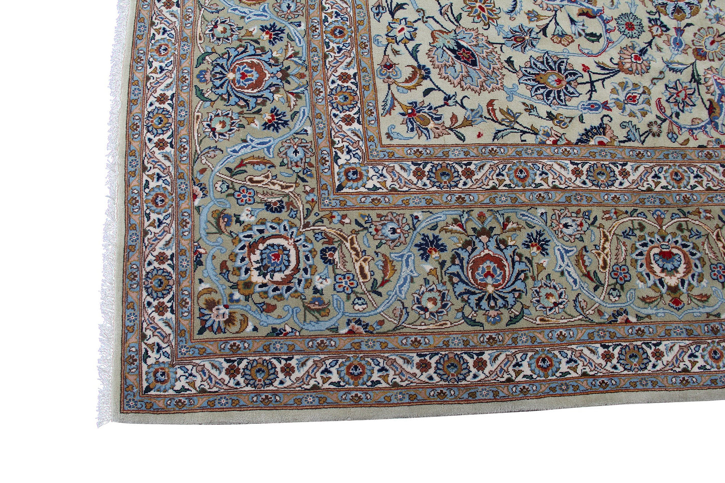 Traditional Persian Kashan Handmade Wool And Silk Carpet product image #27555321282730