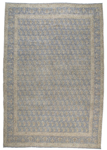 Traditional Persian Paisley Vintage Wool Area Rug-id4
