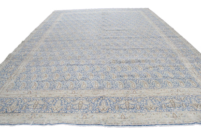 Traditional Persian Paisley Vintage Wool Area Rug-id7
