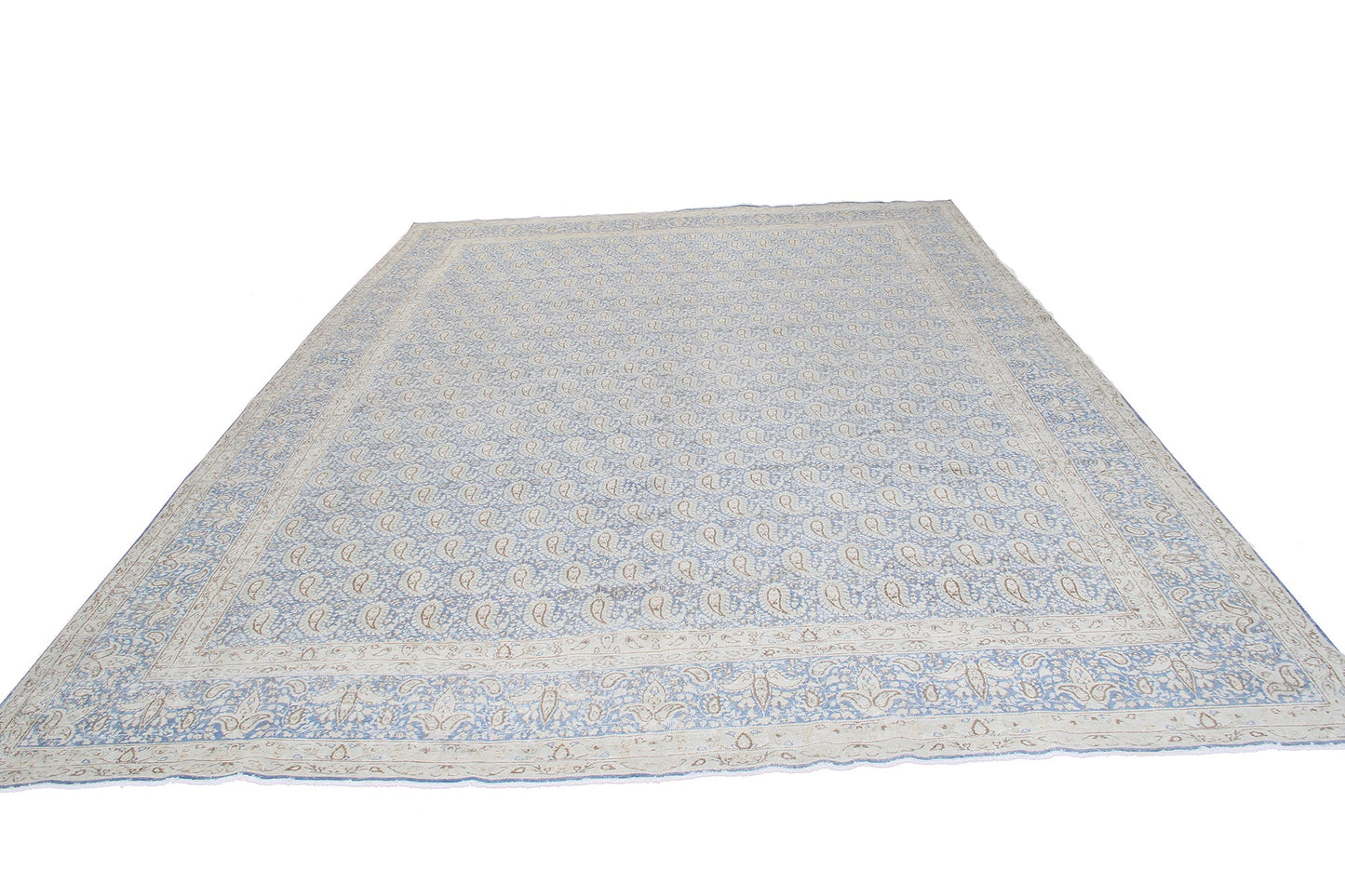 Traditional Persian Paisley Vintage Wool Area Rug