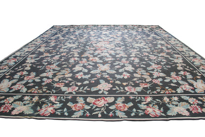 Portuguese Needlepoint  With a Floral Design