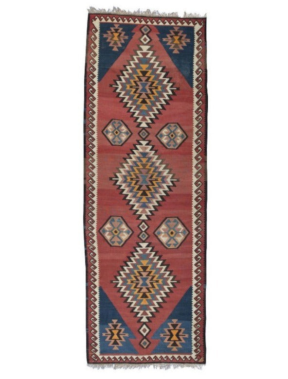 Persian Kilim Runner Rug With Geometric Traditional Design product image #28339661766826