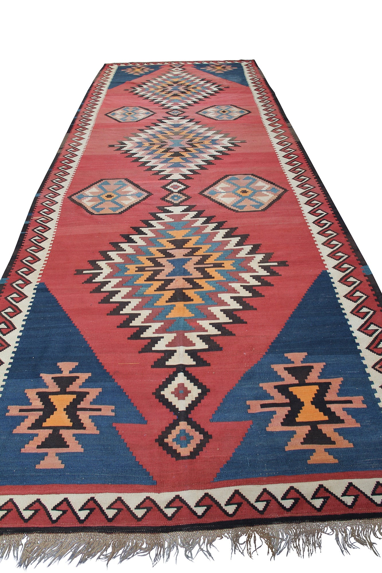 Persian Kilim Runner Rug With Geometric Traditional Design product image #27556510138538