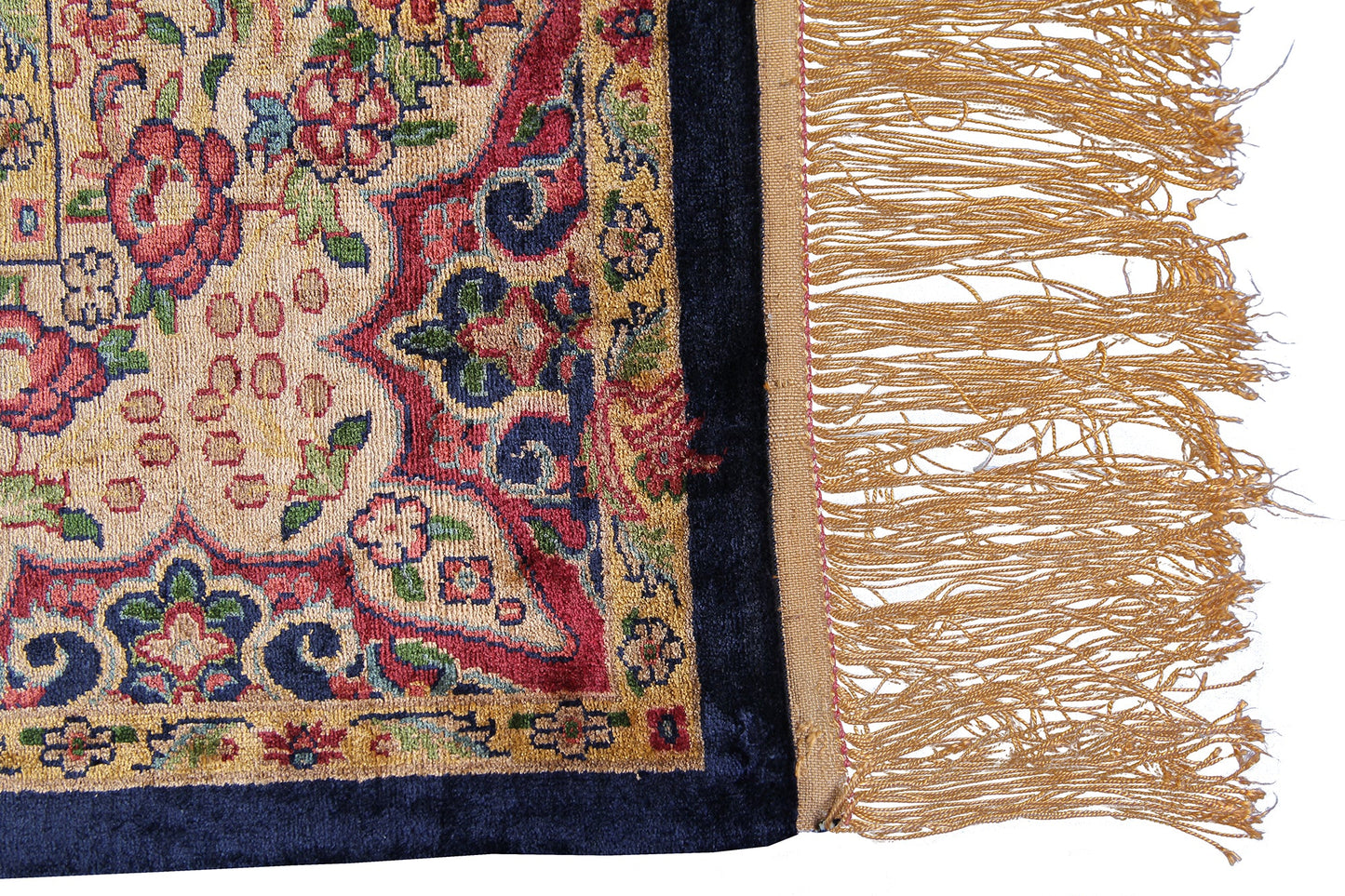 Persian Traditional Tree Of Life Handmade Pure Silk  Area Rug. Fifth Day Of Creation