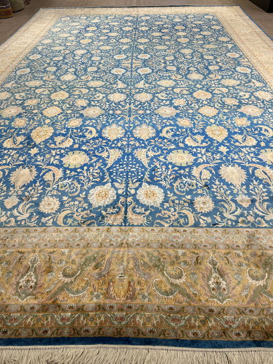 Kashmir Pure Silk Floral Rug