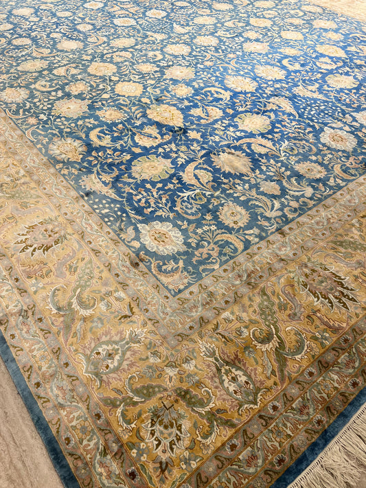 Kashmir Pure Silk Floral Rug