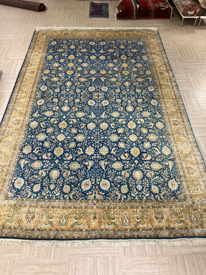 Kashmir Pure Silk Floral Rug