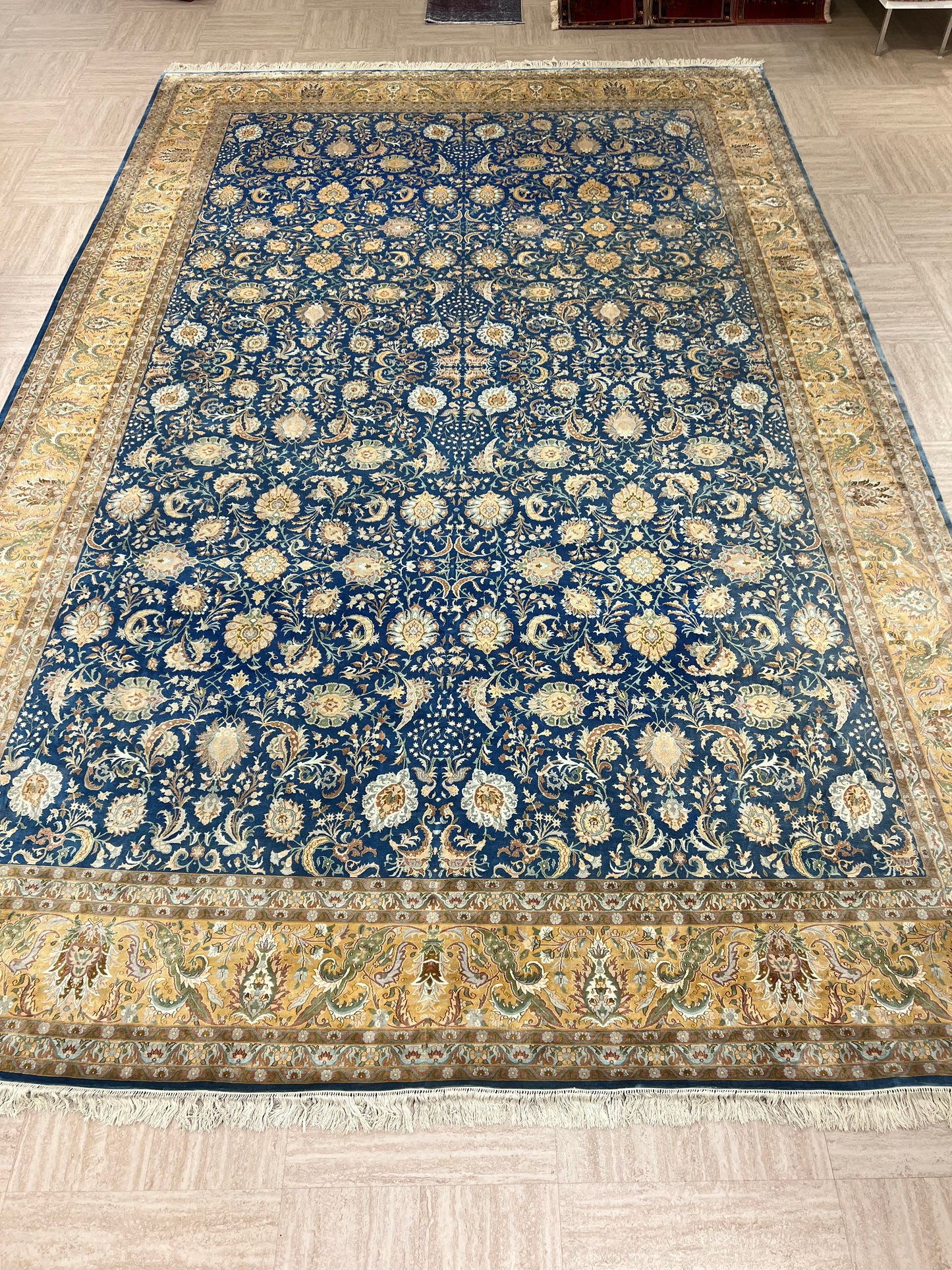Kashmir Pure Silk Floral Rug