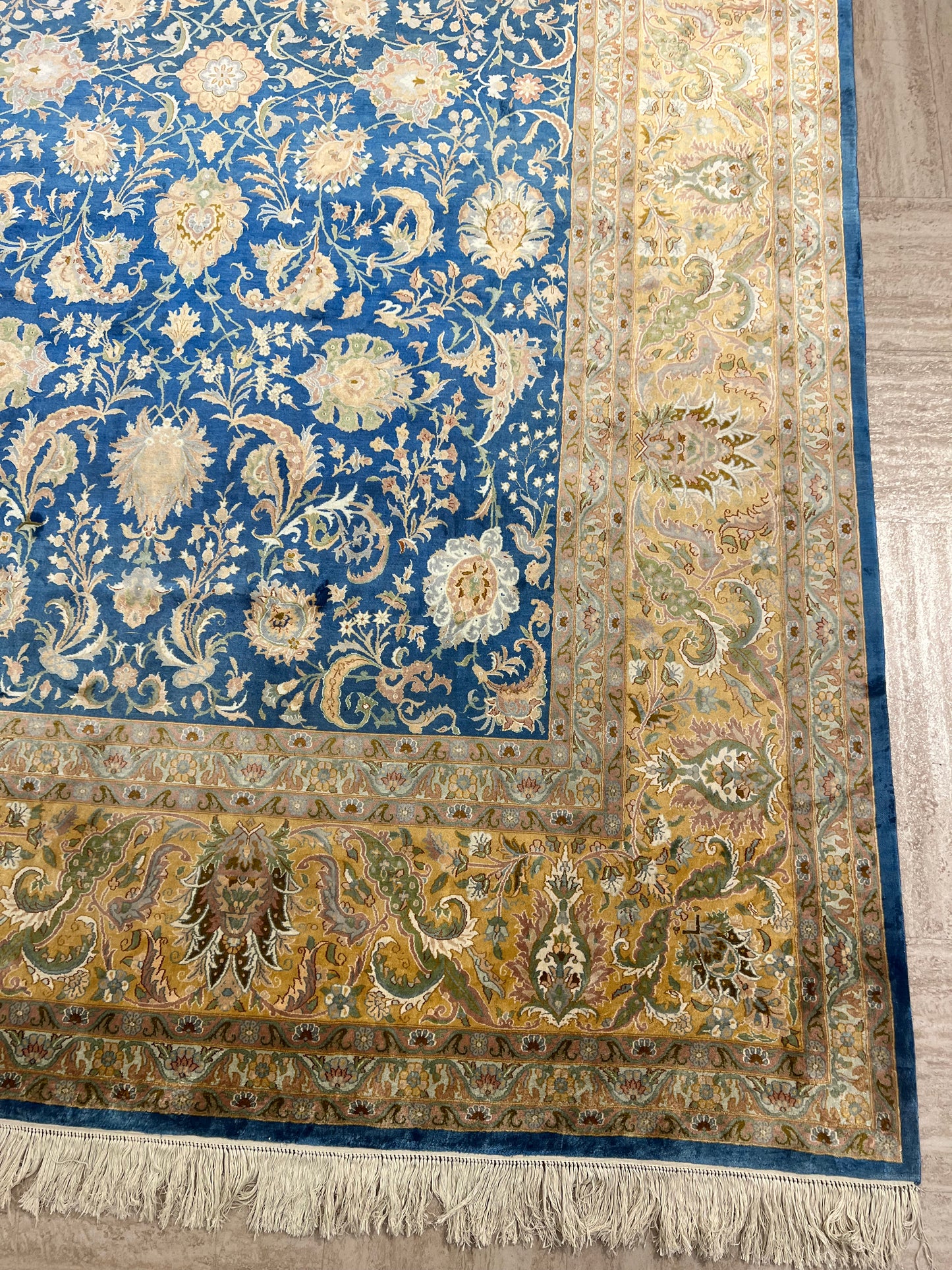 Kashmir Pure Silk Floral Rug