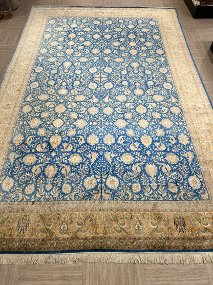 Kashmir Pure Silk Floral Rug