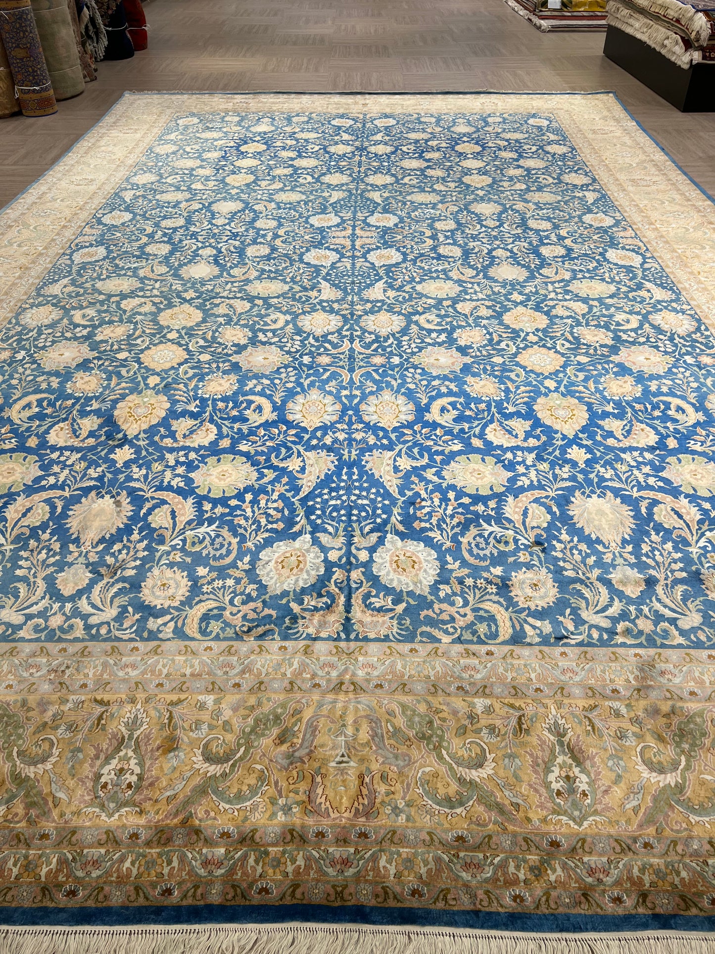 Kashmir Pure Silk Floral Rug