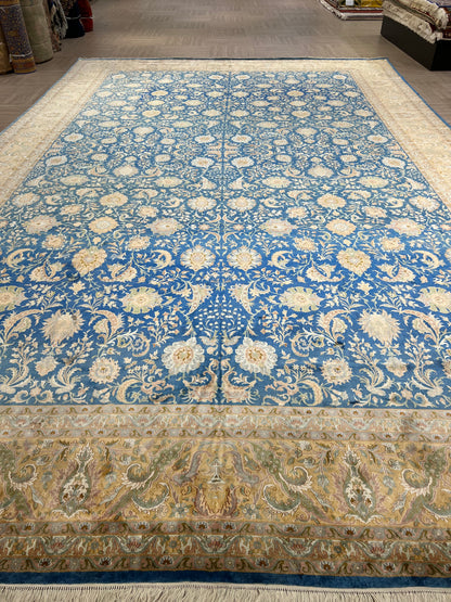 Kashmir Pure Silk Floral Rug