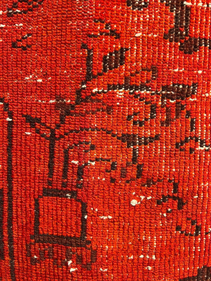 Turkish Fine Handmade Over-Dyed Wool Area Rug