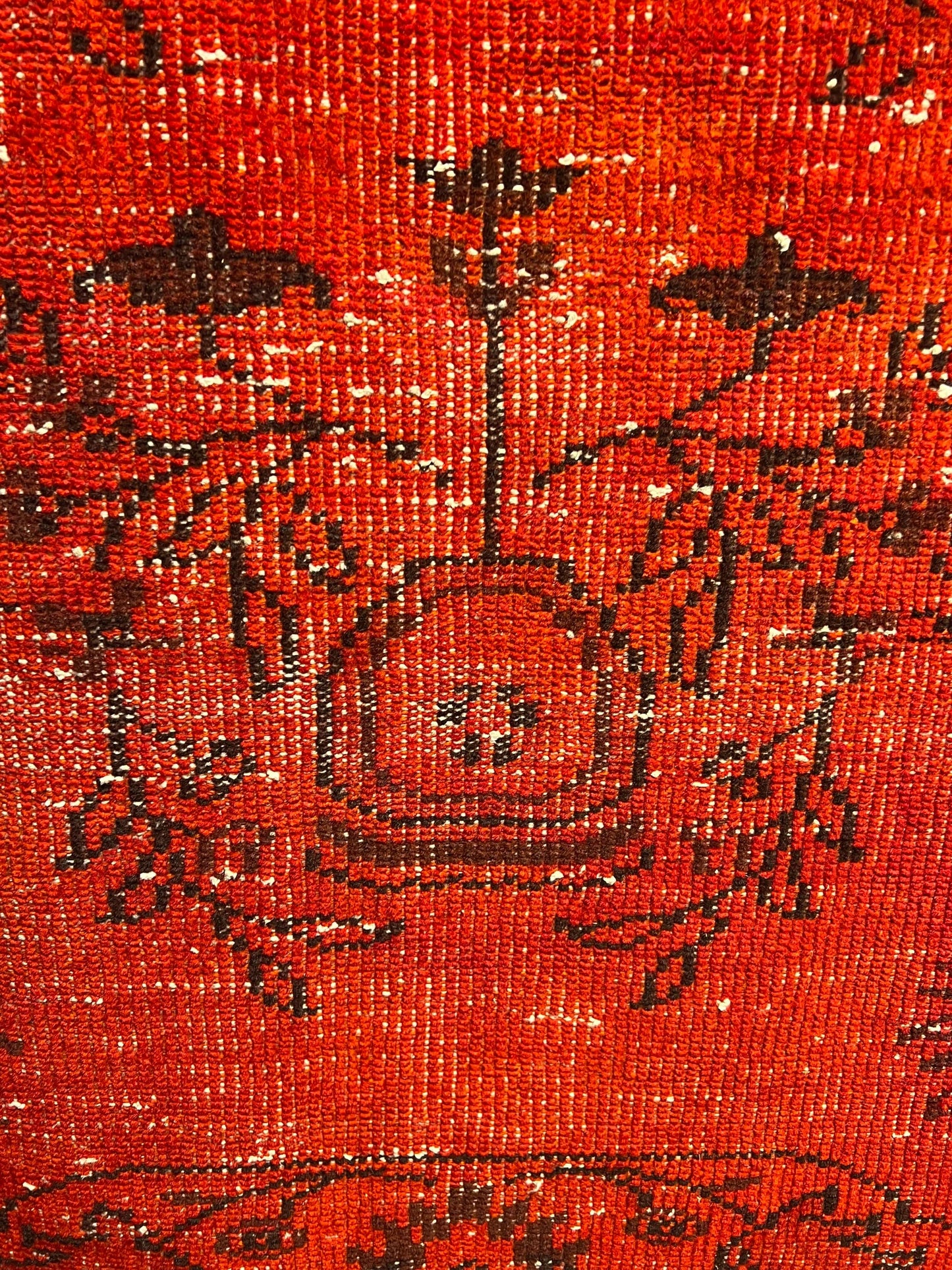 Turkish Fine Handmade Over-Dyed Wool Area Rug