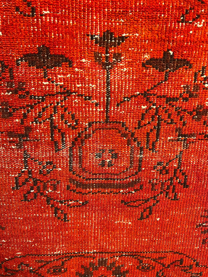 Turkish Fine Handmade Over-Dyed Wool Area Rug