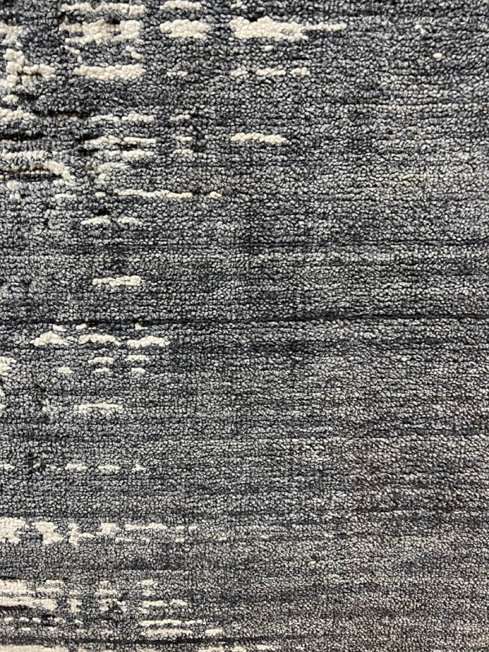 Hand-Loom Modern Indian Dark Blue And Light Blue Fine  Carpet