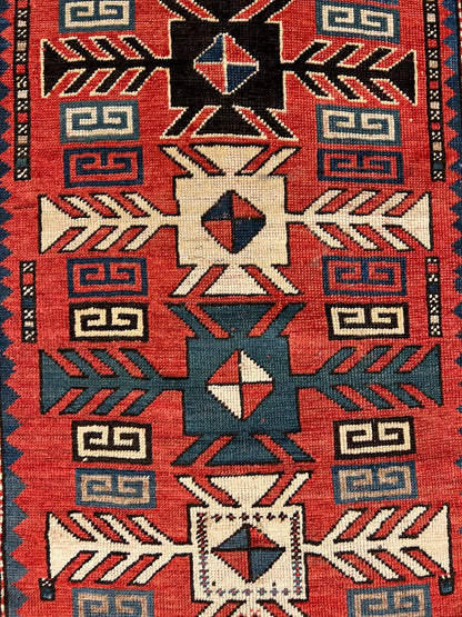 Antique Genje Genuine Fine Armenian Handmade Rug