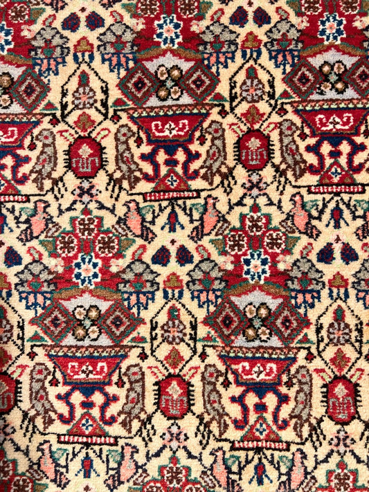 Hand-Woven Saraband Persian  Wool Area Rug