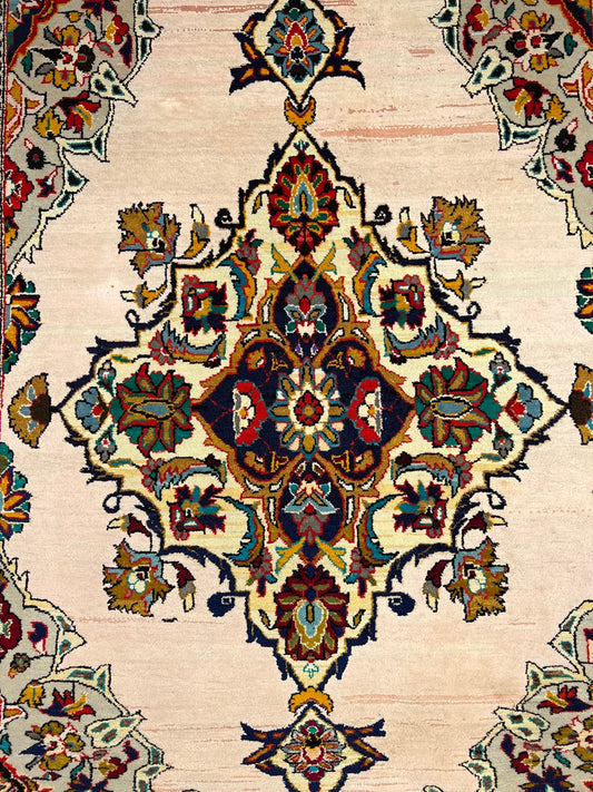 Hand-knotted Persian Area Rug with Antique Design