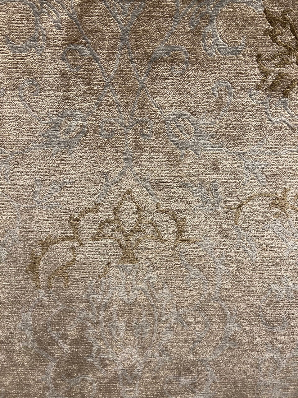 Indian Tibet Fine Hand-Knotted Bamboo Silk  Rug