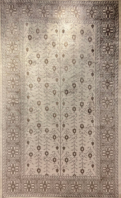 Modern Indian Handwoven Silk  Area Rug-id8
