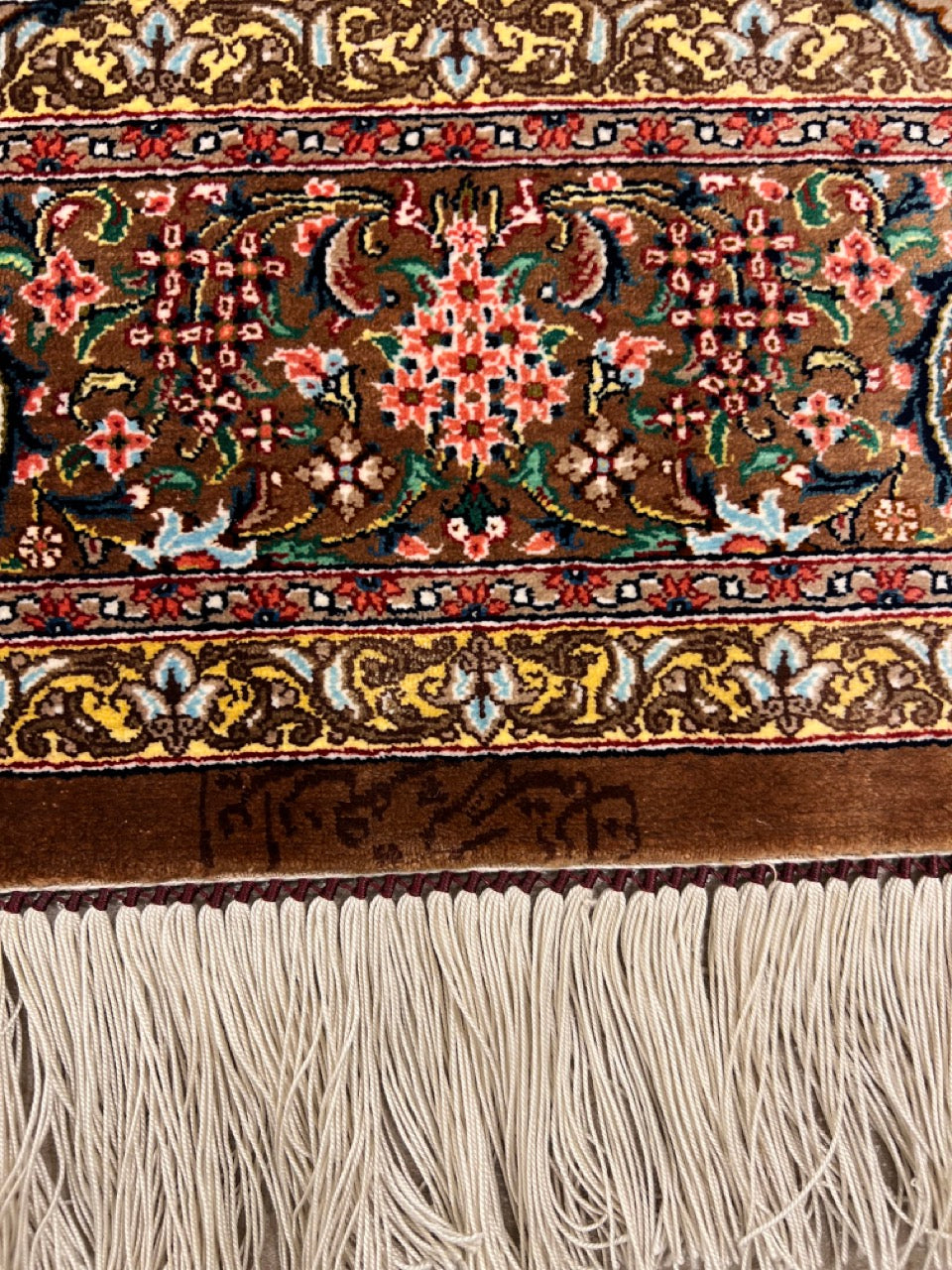 Fine Handmade Persian Medallion Maragh Silk Rug product image #27562527719594