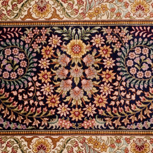 Chinese Traditional Medallion With Floral Design Silk Oversized Rug product image #27139155132586