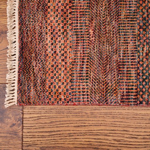 Indian Modern  Handmade Wool And Silk Area rug