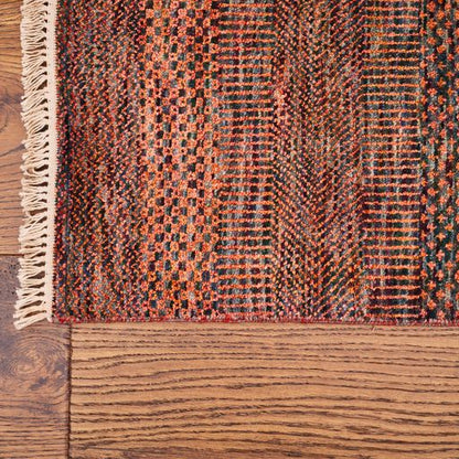 Indian Modern  Handmade Wool And Silk Area rug