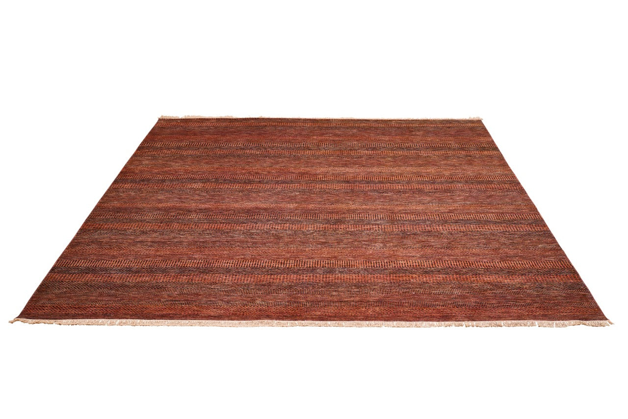 Indian Modern  Handmade Wool And Silk Area rug