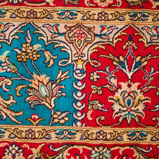 Indian Kashmir Handmade Silk Rug  With Persian Design product image #27139844505770
