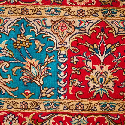 Indian Kashmir Handmade Silk Rug  With Persian Design-id4
