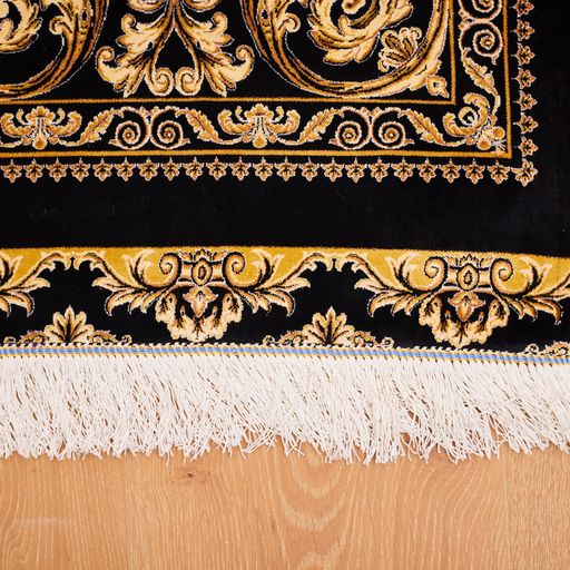 Persian Medallion Fine Silk Area Rug