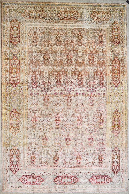Indian Handmade Transitional Wool Silk  Modern Carpet featured #7663416410282 