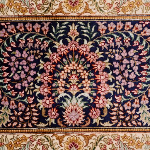 Chinese Traditional Medallion With Floral Design Silk Oversized Rug product image #27139155165354