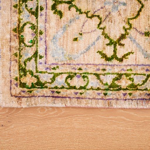 Indian Transitional Silk Multicolor Modern Silk Rug